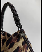 Mini Lotus Tote : Silk Leopard