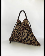 Mini Lotus Tote : Silk Leopard