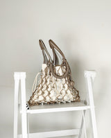 Duo Racket Tote : White Malt