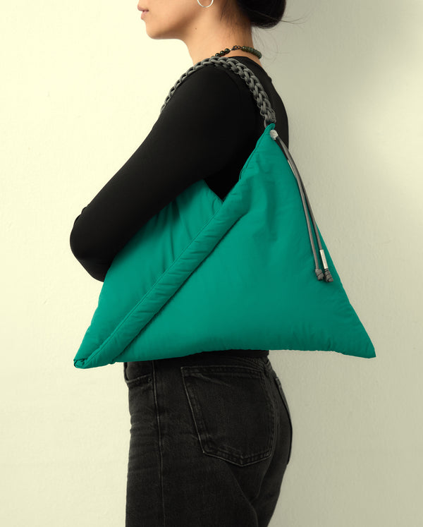 Mini Lotus Tote : Teal Poppy