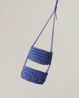 "Pinto" Hanging Basket : Wavy Blue